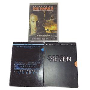 Unbreakable (Two-Disc), Die Hard 2 Die Harder (2-Disc), Seven (2-Disc) DVD Lot